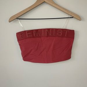 KTOO Feminist cropped top